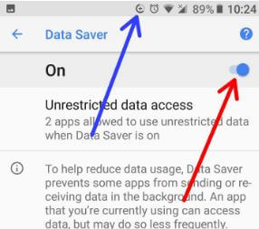 כיצד להפעיל את מצב חיסכון הנתונים באנדרואיד 8.0