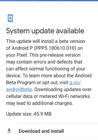 כיצד להוריד ולהתקין את אנדרואיד P Beta 4 ב- Google Pixel שלך, Pixel 2 XL