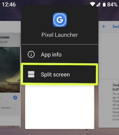 כיצד להפעיל מסך מפוצל ב- Android Pie 9.0