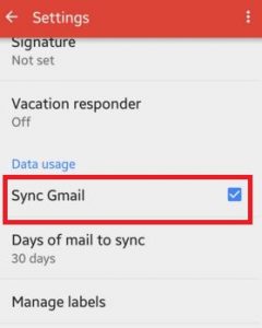 כיצד להפעיל את Gmail סנכרון אנדרואיד סוכרייה 5.1.1
