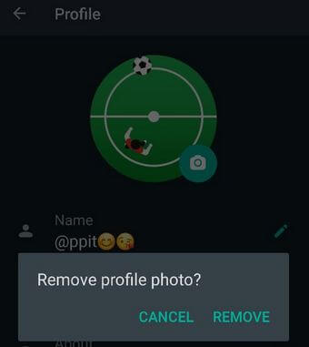 הסר את תמונת הפרופיל ב- WhatsApp Android