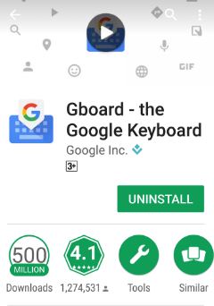 הסר את התקנת Gboard מאפליקציית Google Keyboard