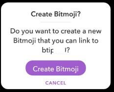 צור מכשיר אנדרואיד Bitmoji Snapchat