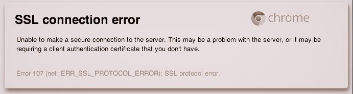 שגיאת חיבור SSL דפדפן Google Chrome: כיצד לתקן